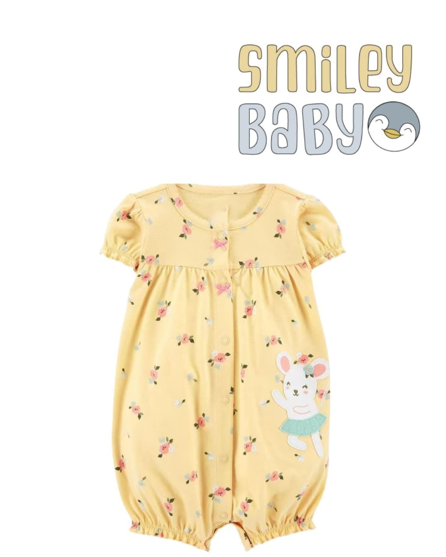 Romper Yellow Floral Ballerina Mouse