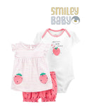 Baby 3-Piece pink strwaberry