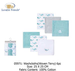 washcloth 6pcs whale