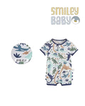 Romper WHITE DINOSAUR Cotton