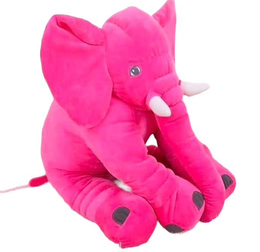 Elephant Doll Pillow Soft Plush FUCHSIA
