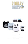 baby Boy Bibs and Socks 5 Pcs Set LITTLE STUD