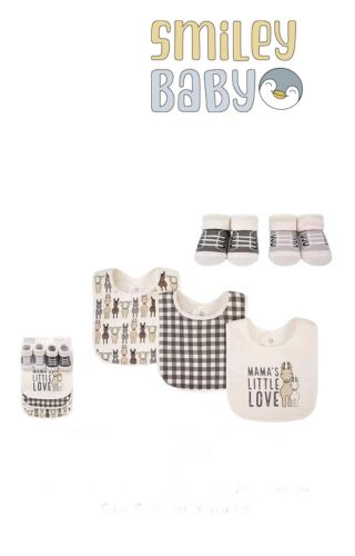 baby Boy Bibs and Socks 5 Pcs Set MAMA LITTLE LOVE