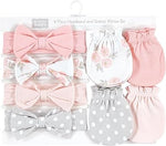 Hudson Baby Cotton Headband set 8pcs PINK