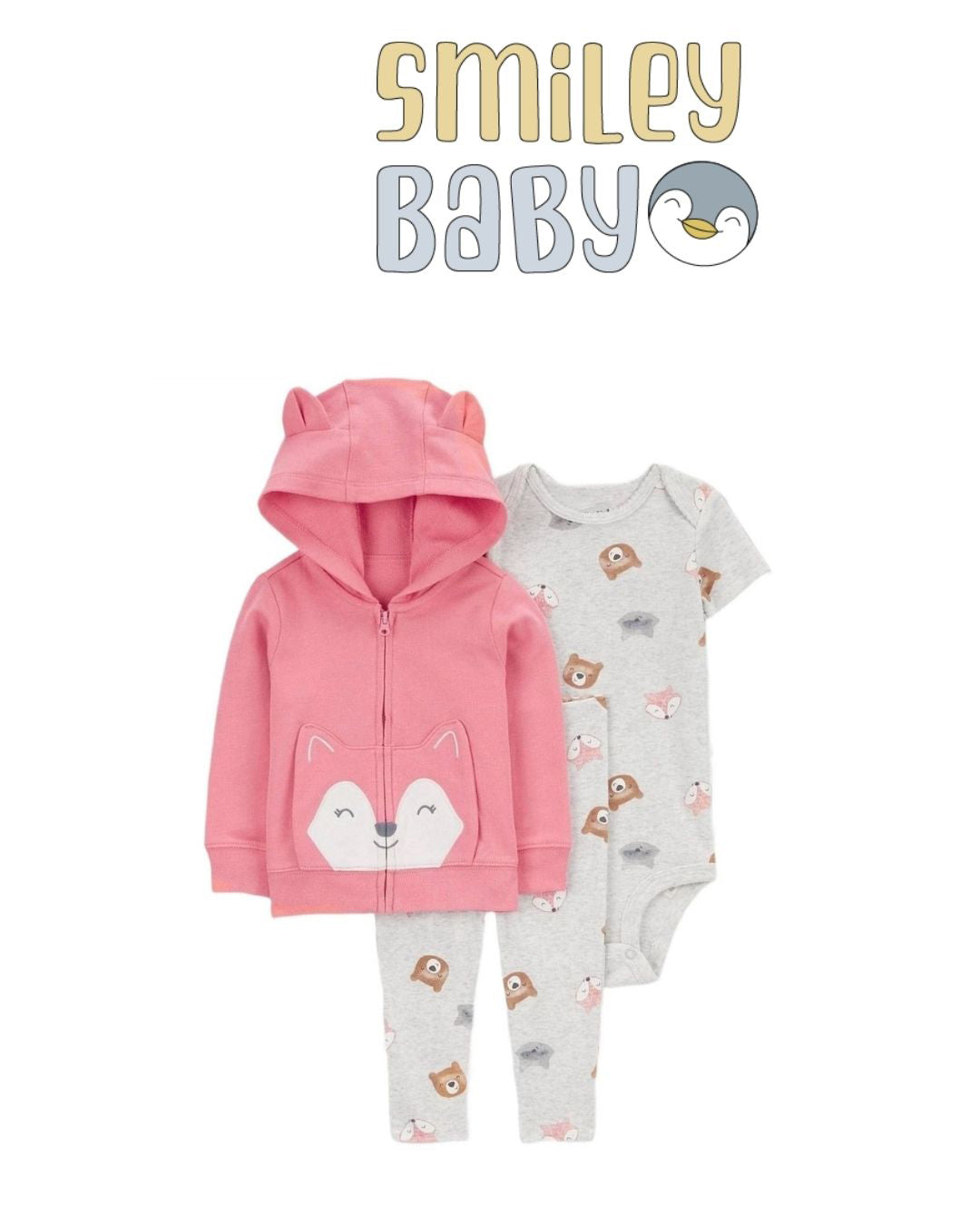 Girls Tracksuit PINK FOX