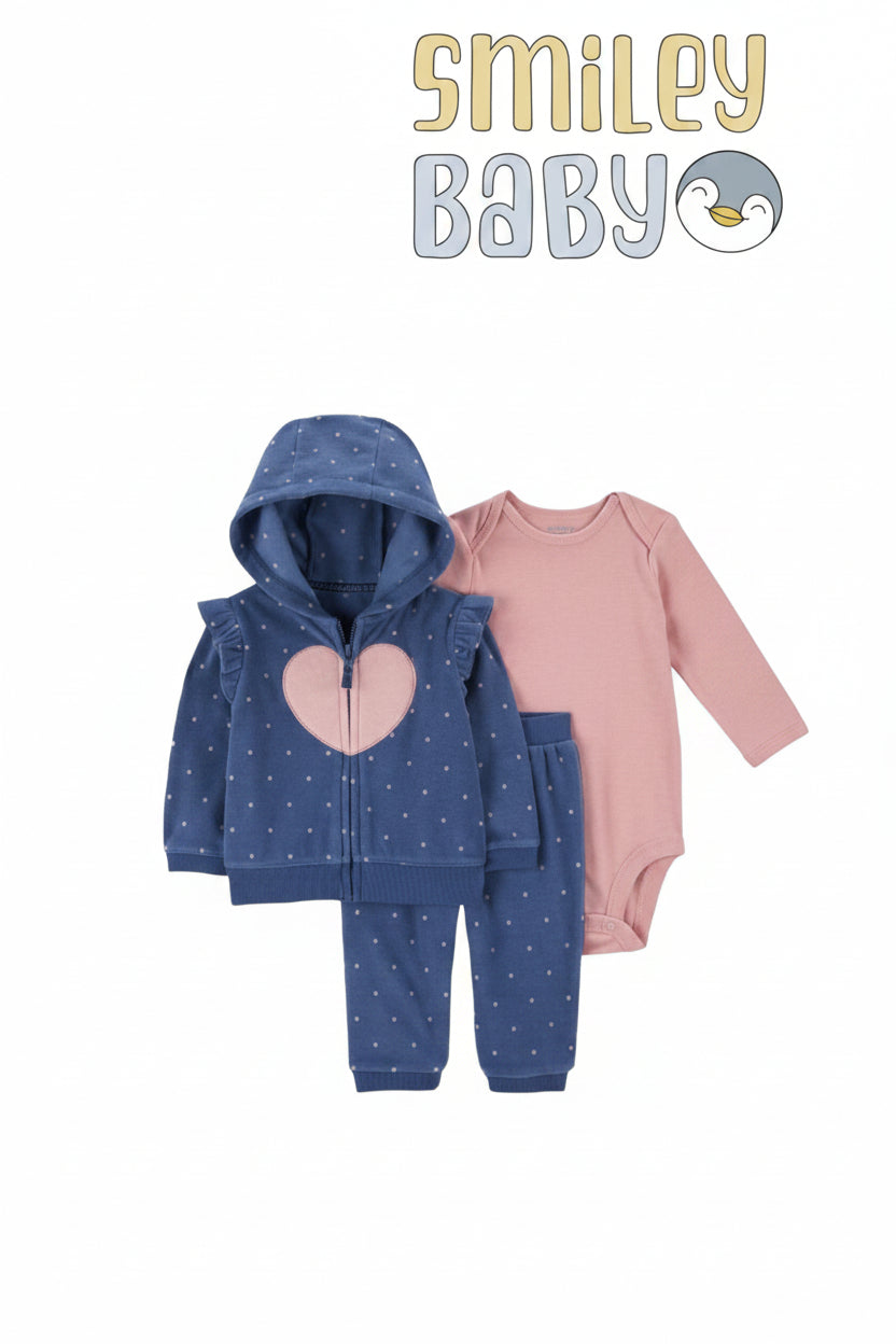 Girls Tracksuit NAVY HEART