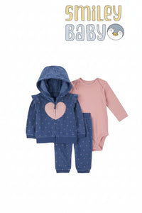 Girls Tracksuit NAVY HEART