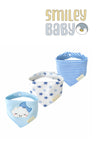 Mom's Care Bibs 3pcs Blue Cloud