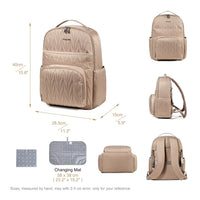 Little Story Betty Diaper Bag (CLD-BP250) beige