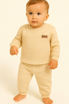 winter pyjama fleece beige smile