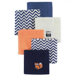 washcloth 6 pcs fox