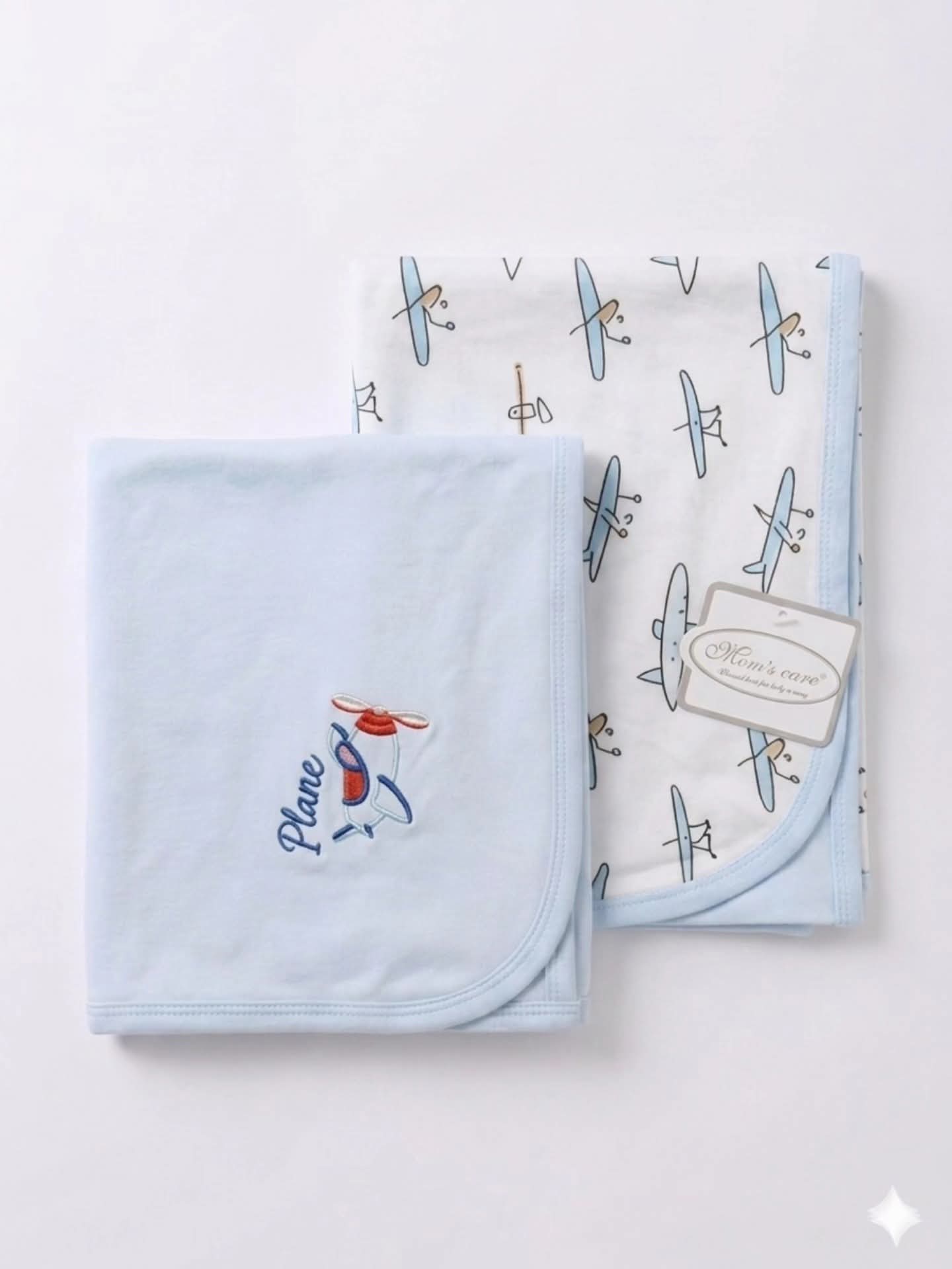 Boys Swaddles blue plane