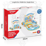 2 in 1 play mat and walker blue