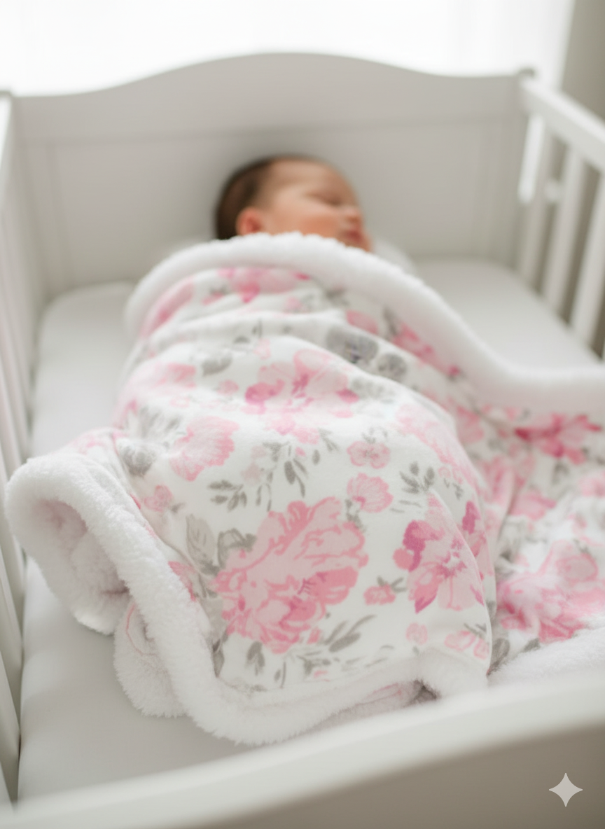 Little Celebrity blanket  flowers