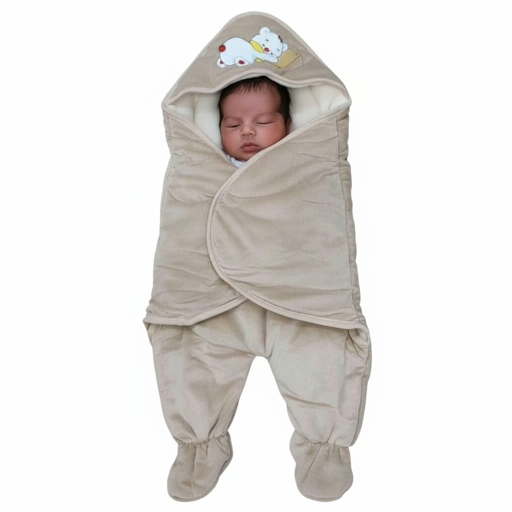 winter swaddle beige
