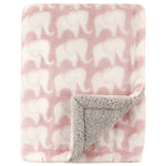 winter blanket Sherpa elephants