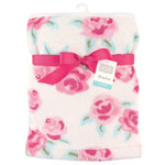 winter blanket Sherpa white  rose