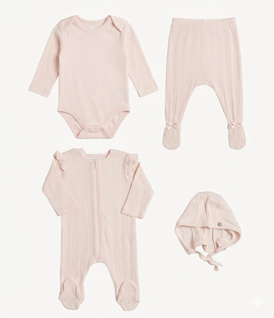 Caramel hospital set 4 pcs pink
