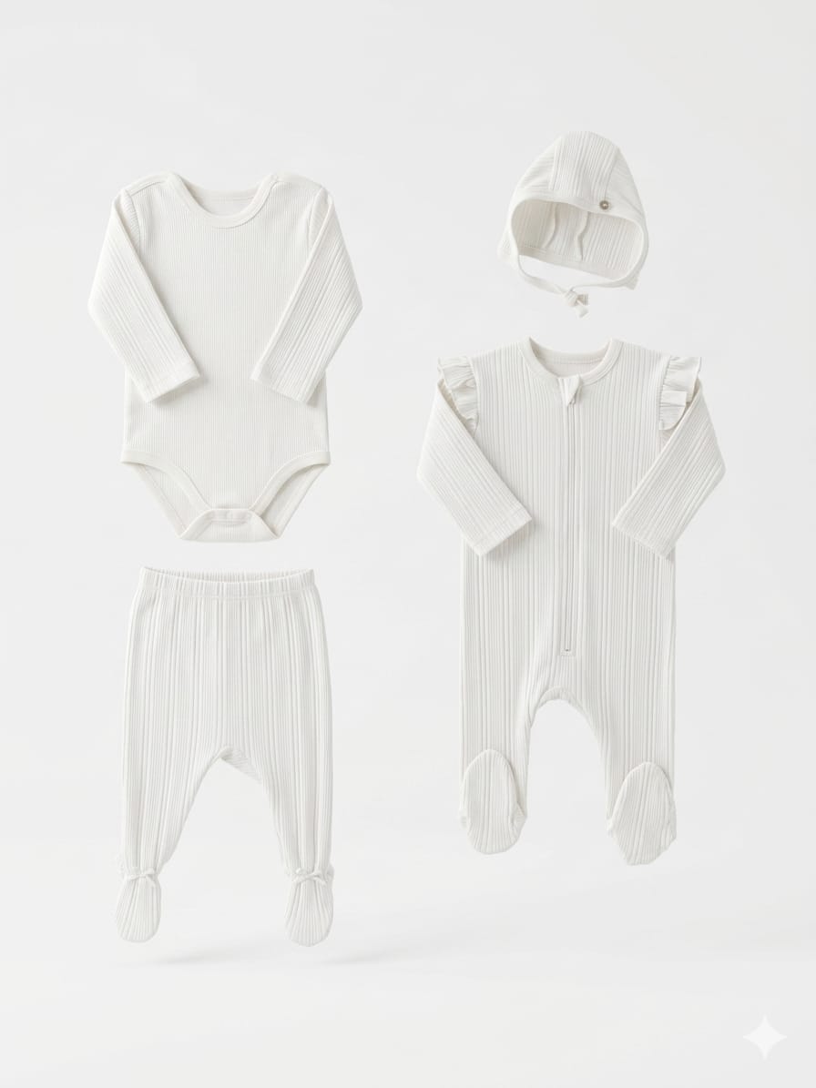 Caramel hospital set 4 pcs white