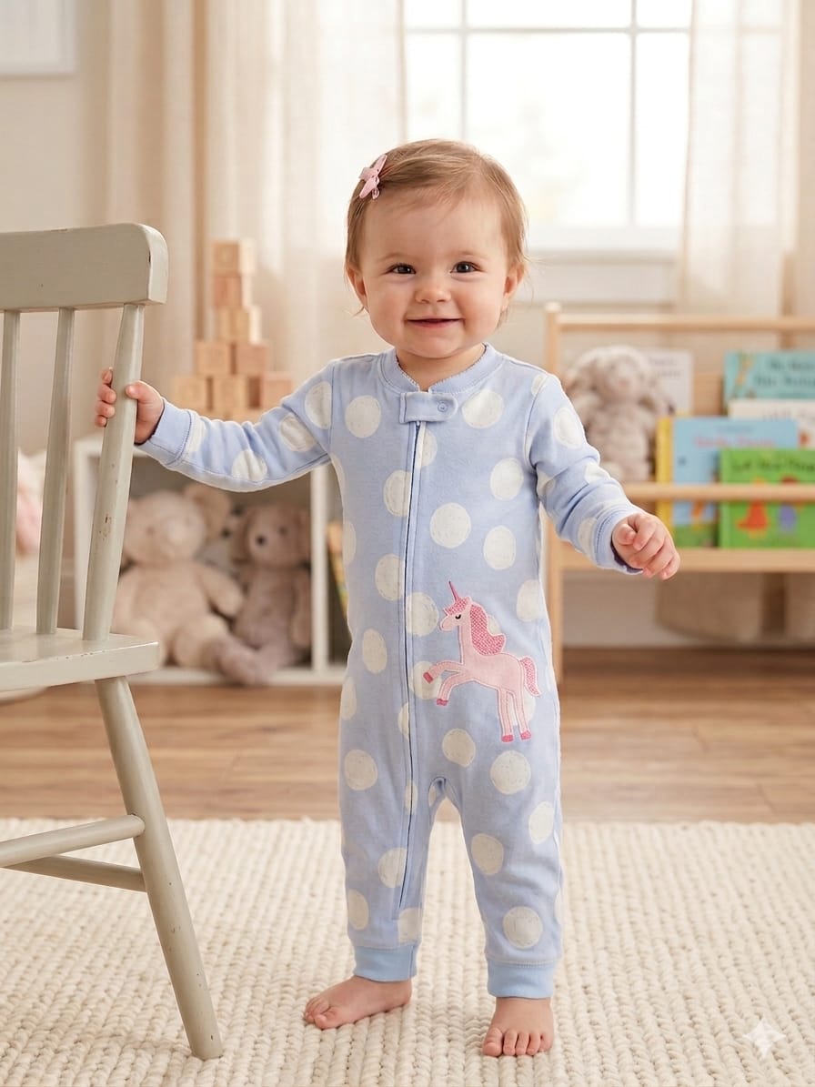 overall coton unicorn