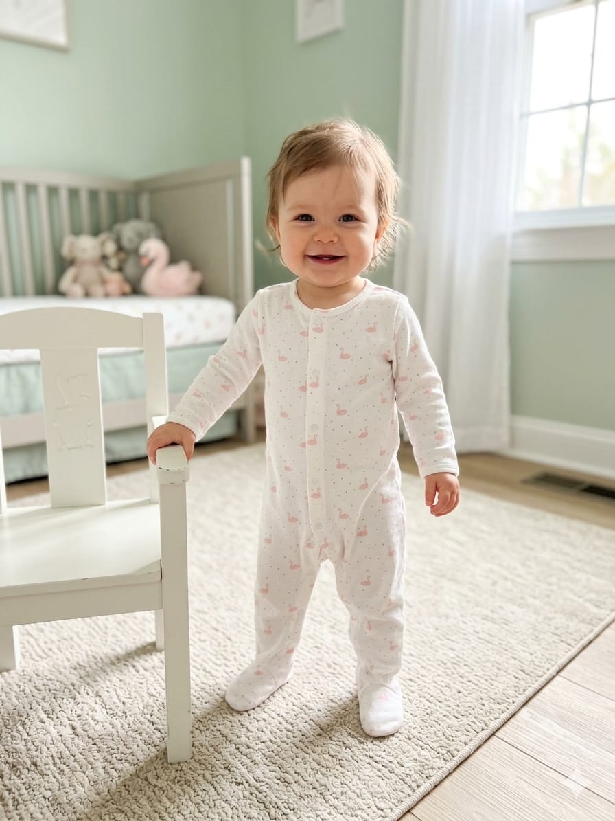 overall coton flamingo