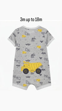 Romper  gray truck