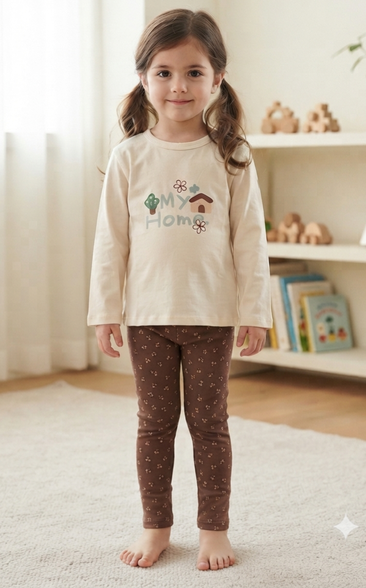 long sleeve cotton pajama  my home
