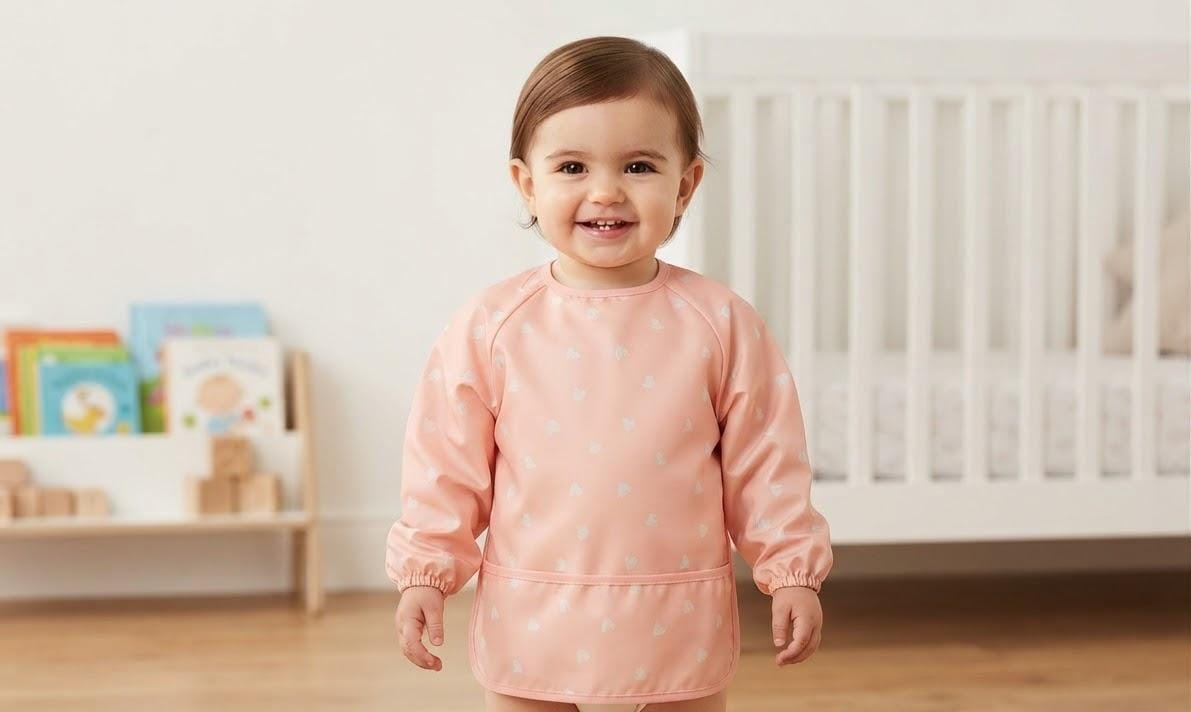 long sleeve bibs  heart