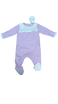 overall coton  flower purple