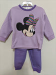 winter pyjama fleece inside Minnie mouse purple