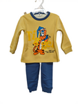 winter pyjama fleece inside tiger yellow