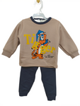 winter pyjama fleece inside tiger beige