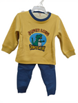 winter pyjama fleece inside little super loud yellow