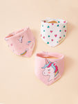 Mom's Care Bibs 3pcs Unicorn