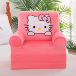 Children's folding sofa plush kitty