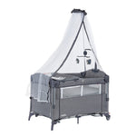 Foldable Metal Baby Bed KIDILO GREY