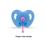 Round Nipple Silicone Pacifier – 0+  OPB-1444