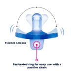 Round Nipple Silicone Pacifier – 0+  OPB-1444