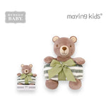 Baby Blanket & Plush Toy Set bear   100x75cm