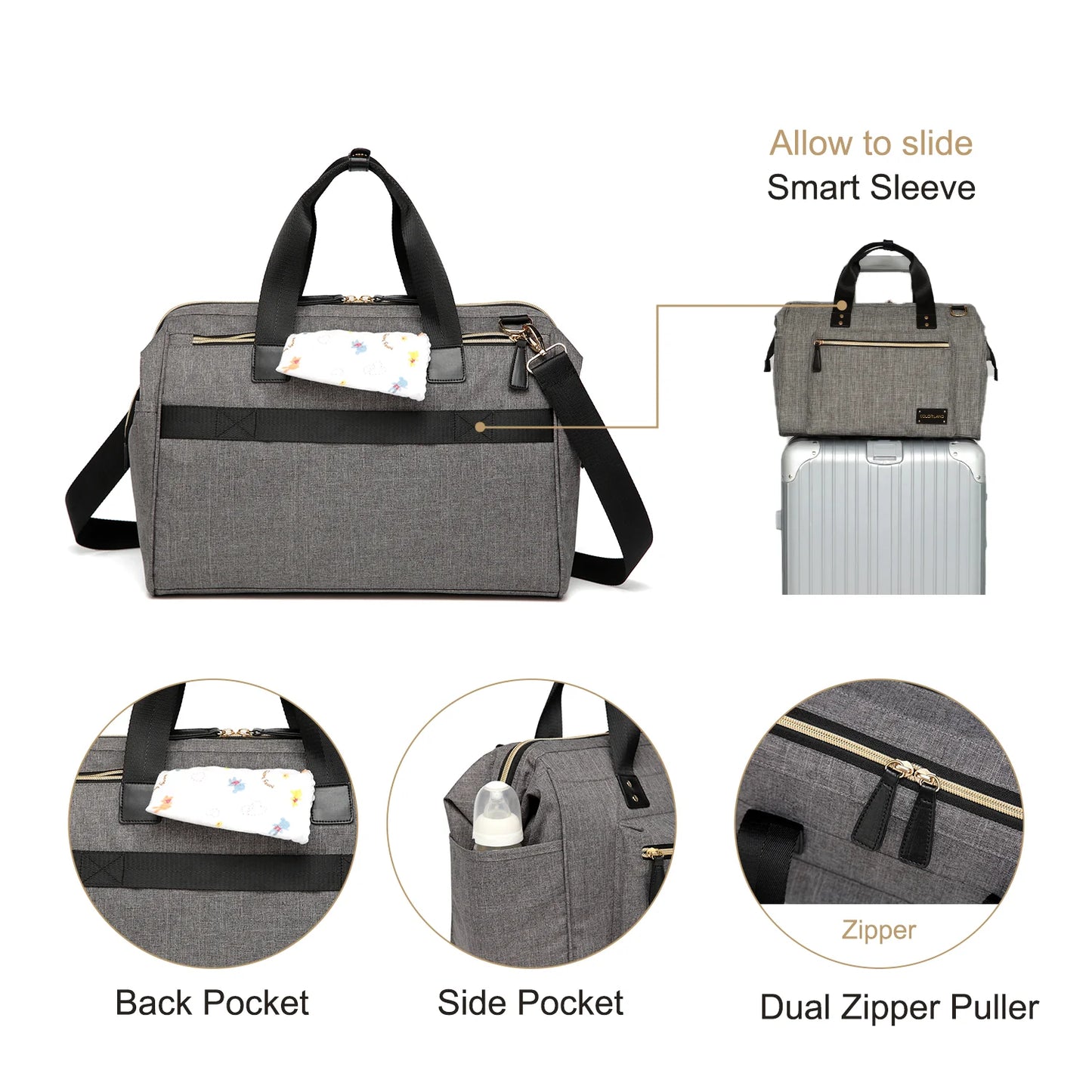 color land bag gray