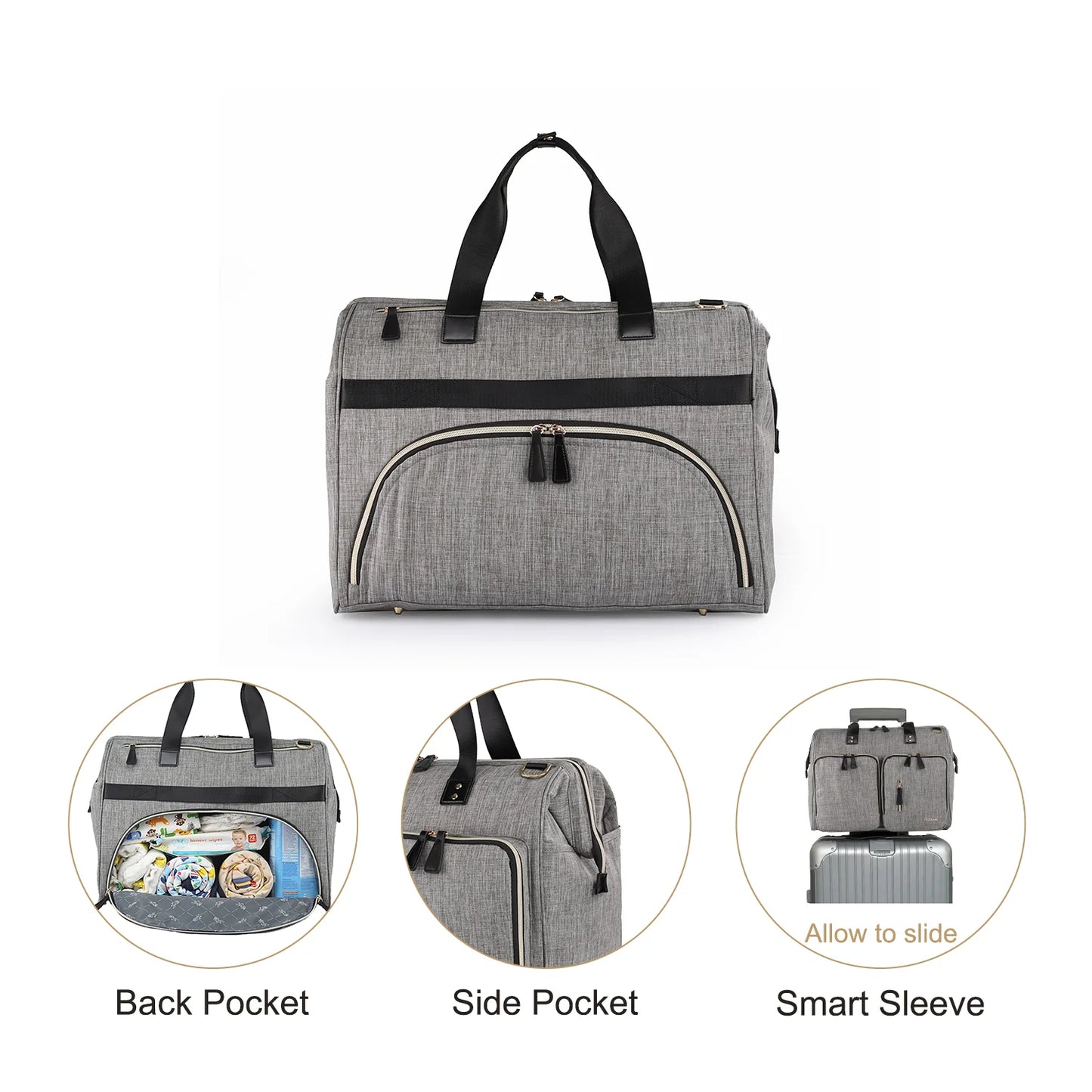 Diaper Bag (CLD-BP199  gray