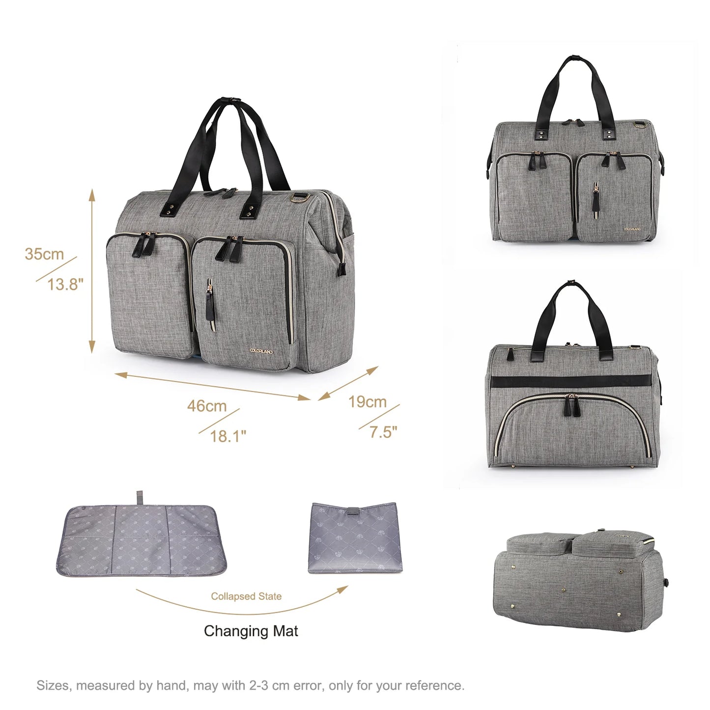 Diaper Bag (CLD-BP199  gray