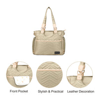 Matilda Tote Baby Changing Bag(CLD-TT313) beige
