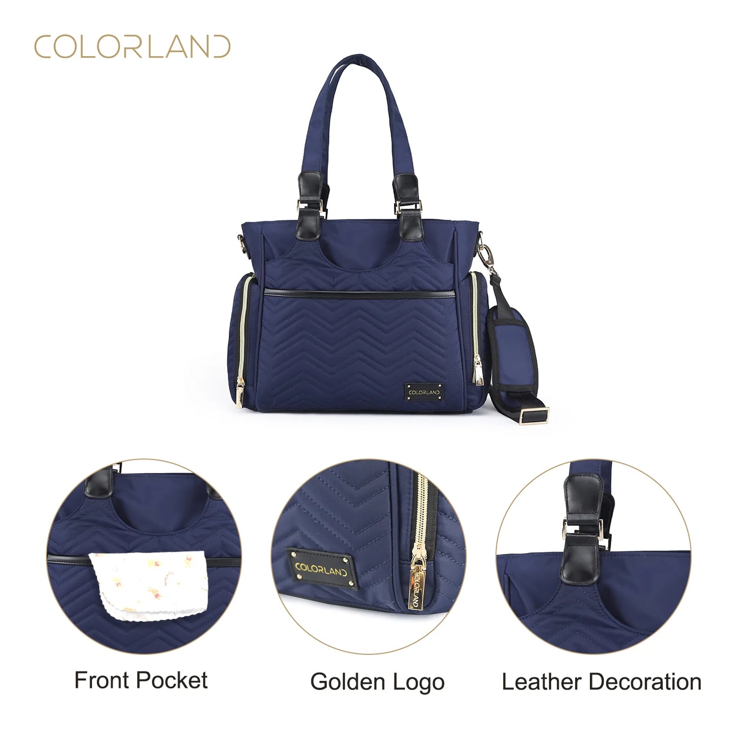 Matilda Tote Baby Changing Bag(CLD-TT313) navy
