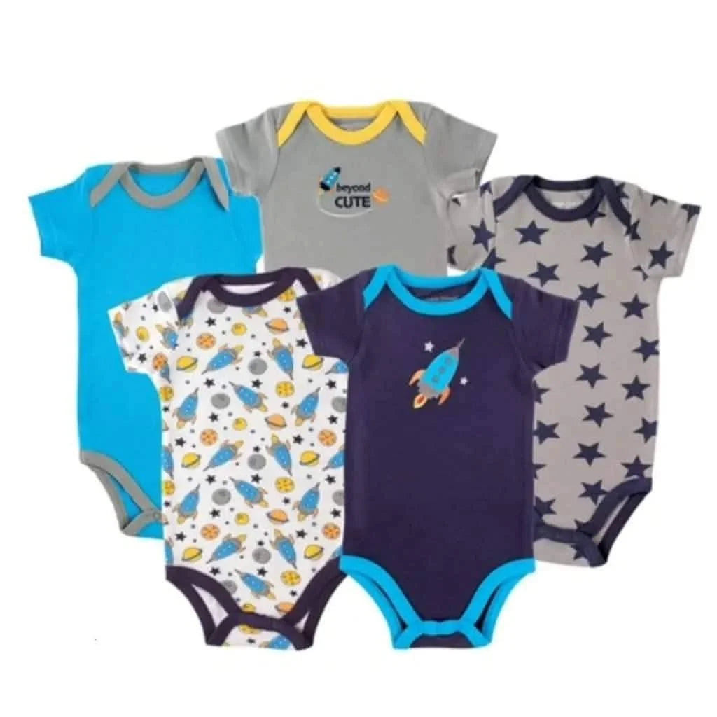 Baby Boy Cotton Bodysuits rocket