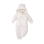 Winter hooded Overall white