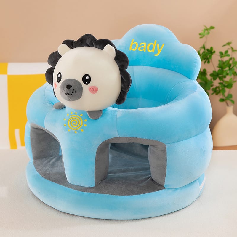 Baby Soft Plush Cushion Baby Sofa Seat BLUE LION