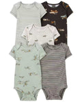 Baby Boy Cotton Bodysuits airplane