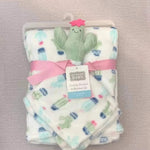 winter blanket Textured fauxfur buddy&blanket cactus