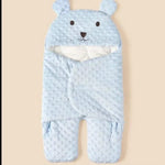 winter swaddle blue